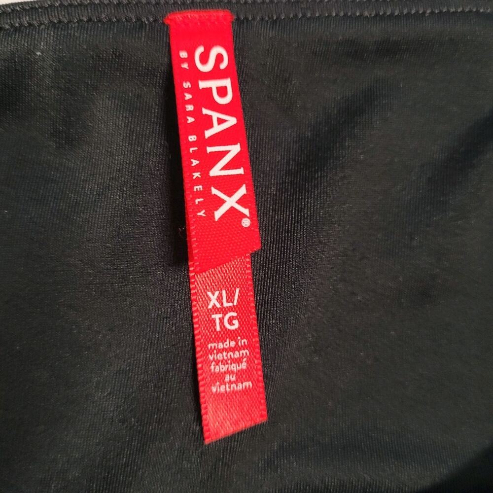 Spanx Faux Leather Shiny Moto Leggings XL Black Bikercore Punkcore Biker - Picture 3 of 9